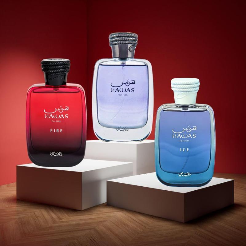 Perfume RASASI Hawas - 100ml (Hawas Ice e Hawas Fire) - Perfume